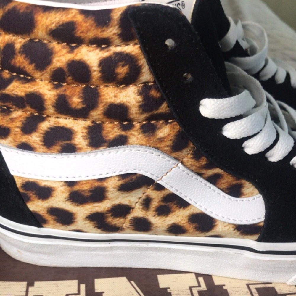 KIDS LEOPARD HI-TOP VANS